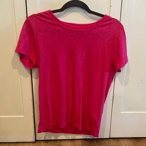 J. Crew Women's Short Sleeve Crewneck Tee in Fuchsia